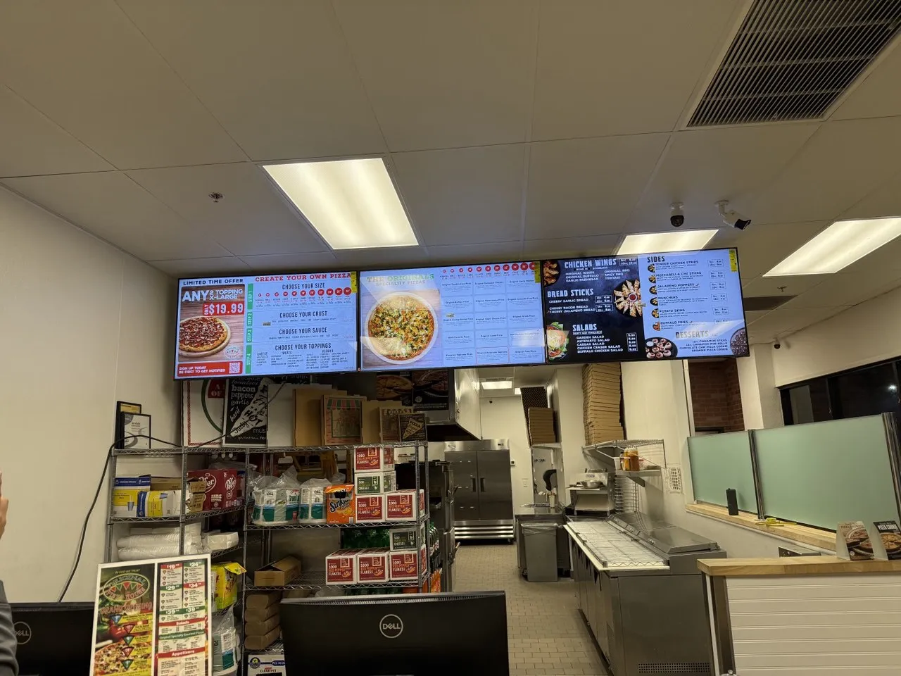 Original Pizza House – custom digital menu boards